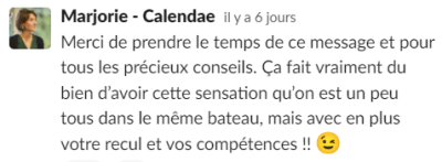 Ça fait vraiment du bien d’avoir cette sensation qu’on est un peu tous dans le même bateau, mais avec en plus votre recul et vos compétences !!