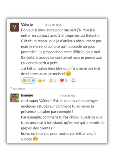 j'ai réussi à entrer en contact avec 2 entreprises via linkedin.