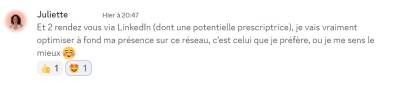 2 RDV sur Linked-in je vais me concentrer sur ce réseau c'est celui qui me convient le mieux