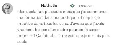 Je m'active dans tous les sens <...> ça fait plaisir de voir que je ne suis plus seule
